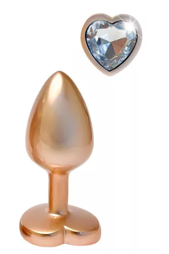 Gleaming Love Anál plug Tapered, biztonságos, arany kis méret