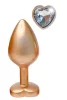 Gleaming Love Anál plug hűthető melegíthető 8,3 cm arany színű