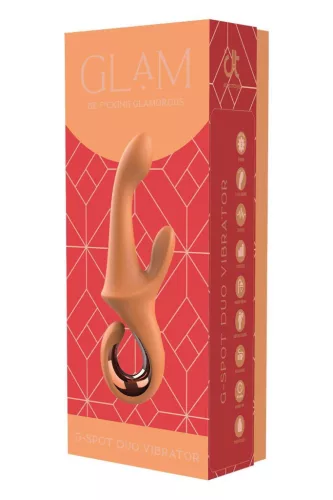 Glam Vibrátor Duo G-pont masszázs 22,7 cm fekete
