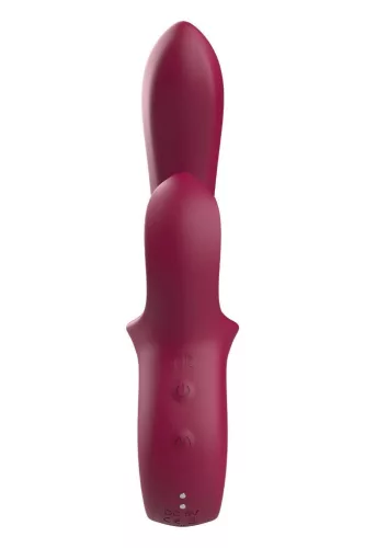 Glam Duo Vibrátor Kettős rezgés, 3 sebesség, 7 ritmus 22,7 cm fekete
