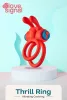 Dreamtoys Péniszgyűrű Rezgő, 3 fokozat, 7 mód USB-töltés 6,2 cm vízálló fekete