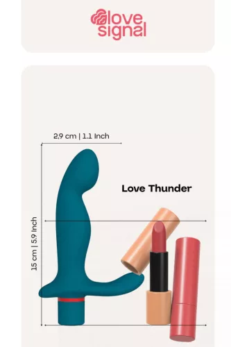 Dreamtoys prosztata masszírozó intenzív rezgés, USB töltés, 15 cm fekete