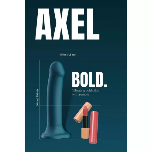 Bold Axel Vibrátor G-pont stimuláló, 7 ritmus, távirányítós 20 cm fekete