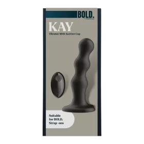   Bold Kay Vibrátor Távirányítós Rezgő 7 mód 17,5 cm Fekete