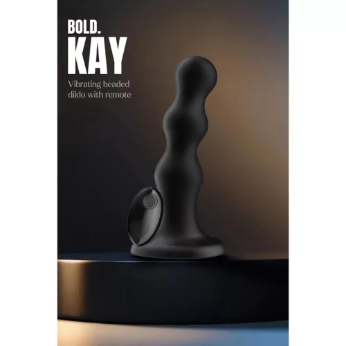 Bold Kay Vibrátor Távirányítós Rezgő 7 mód 17,5 cm Fekete