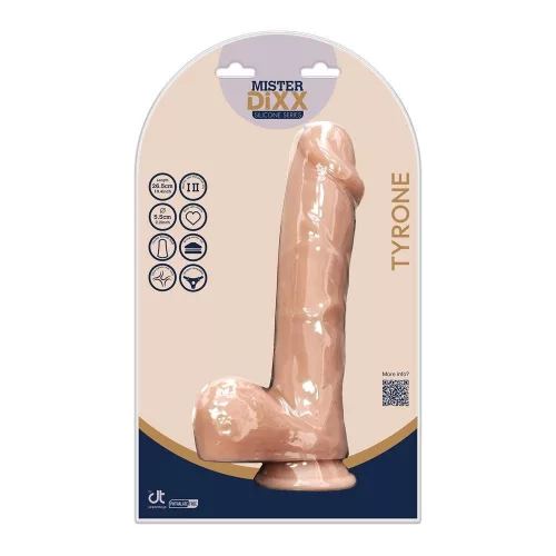 Mister Dixx Dildó Ultra-realisztikus, szívófejes, hajlékony 26 cm szilikon