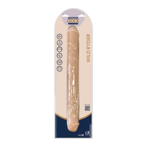 Mister Dixx Dildó Kétvégű, hajlítható 38 cm szilikon