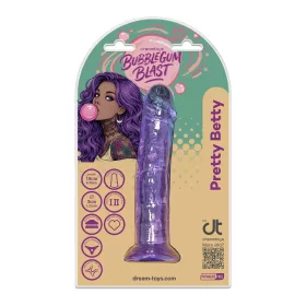   Pretty Betty Dildó Realisztikus, Elasztikus, Piros - 16 cm, Fekete