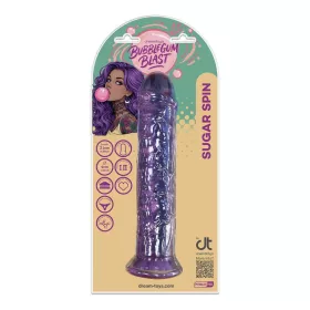   Sugar Spin Dildó Realisztikus, Rugalmas, Tapadókorongos 21 cm Lila
