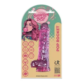   Pop Rocket Dildó Rugalmas, Tapadós, Realisztikus 17 cm Rózsaszín