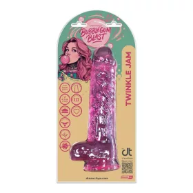   Twinkle Jam Dildó Realisztikus, Elasztikus, Tapadókorongos 22 cm Rózsaszín
