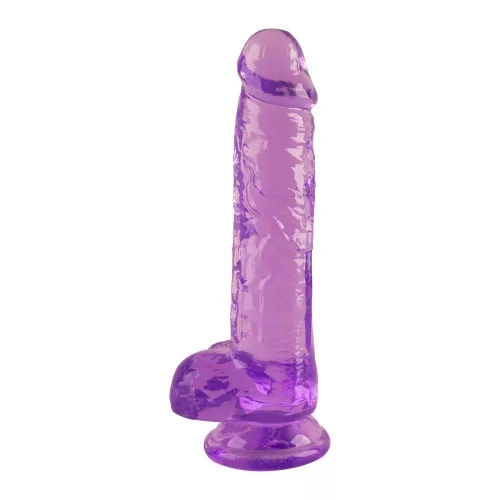 Candy Twist Dildó Elasztikus, Realisztikus, Tapadókorongos 24 cm lila