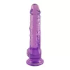 Candy Twist Dildó Elasztikus, Realisztikus, Tapadókorongos 24 cm lila