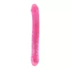 Lollipop Loop Dupla Dildó Rugalmas, Realisztikus 25 cm Rózsaszín