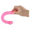 Lollipop Loop Dupla Dildó Rugalmas, Realisztikus 25 cm Rózsaszín