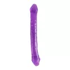 Lollipop Loop dupla dildo dupla penetrációhoz, rugalmas, 25 cm, lila félátlátszó