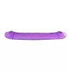 Lollipop Loop dupla dildo dupla penetrációhoz, rugalmas, 25 cm, lila félátlátszó