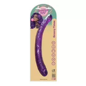   Groovy Times Dupla Dildó Rugalmas, Realisztikus 37,5 cm Lila