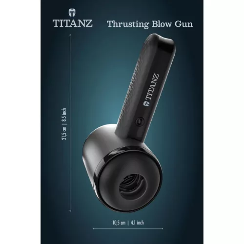 Titanz automata maszturbátor rázó és vibráló funkció 21,5 cm fekete