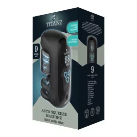   Titanz Automata Maszturbátor Zacskló Rotáció Rezgés 15 cm Fekete