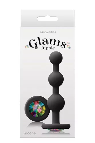 Glams Hüvelygolyó Szilikon, vízálló 11 cm fekete