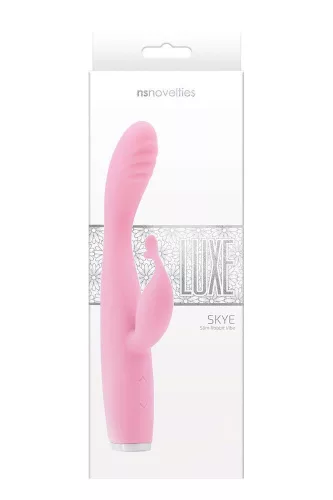 Luxe Rabbit vibrátor Többsebességes, Újratölthető, Vízálló 18,7 cm Rózsaszín