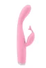 Luxe Rabbit vibrátor Többsebességes, Újratölthető, Vízálló 18,7 cm Rózsaszín