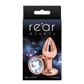 Anal plug alumínium, könnyű, rózsaarany 6,9 cm