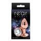 Anal plug alumínium, könnyű, rózsaarany 6,9 cm