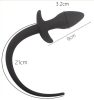 Szilikon kutyafark dugó – 7,5 x 3,1 cm, fekete