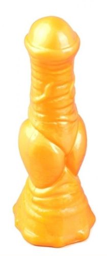 Wolf – prémium sárga dildó 17 x 5,7 cm