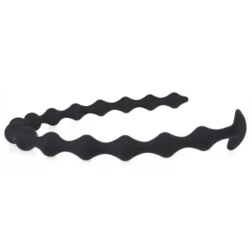 Hosszú, vékony gyöngyös dildo - 55 x 2,3 cm