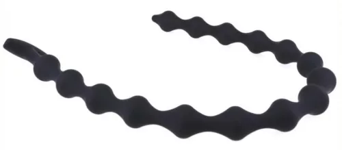Hosszú, vékony gyöngyös dildo - 55 x 2,3 cm