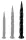 Prémium Long Tail – 50 cm hosszú, fekete dildó