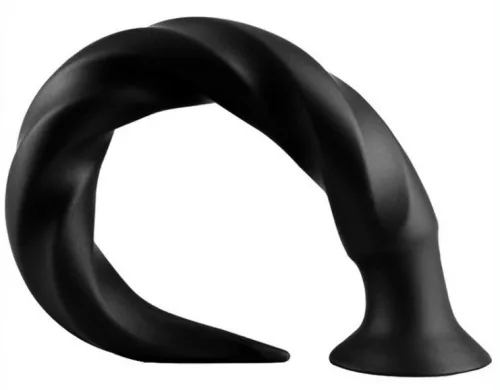 Prémium Long Tail – 50 cm hosszú, fekete dildó