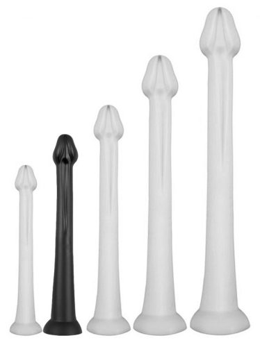 Whale Dildo M – hosszú, gyönyörű dildó 40 cm-ig, fekete