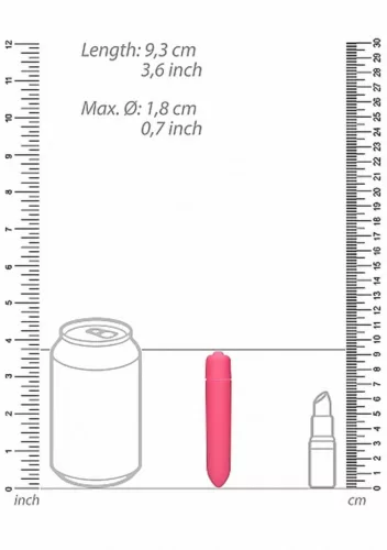 Szexjáték Vibrátor Egyszerű működés 9,3 cm rózsaszín