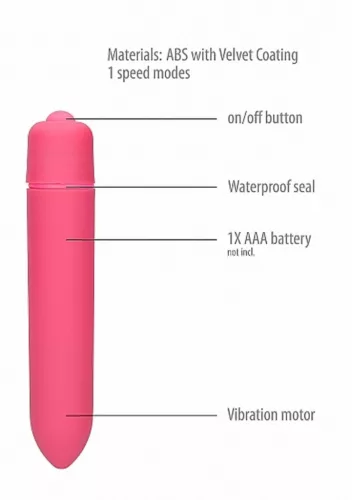 Szexjáték Vibrátor Egyszerű működés 9,3 cm rózsaszín