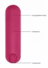 Mini vibrátor 10 mód, USB töltés, vízálló 7,7 cm rózsaszín