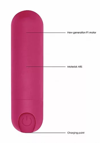 Mini vibrátor 10 mód, USB töltés, vízálló 7,7 cm rózsaszín
