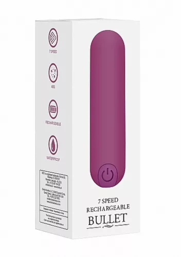 Vibrátor USB-töltéses, 10 fokozat, vízálló 7,7 cm lila