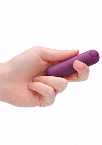 Vibrátor USB-töltéses, 10 fokozat, vízálló 7,7 cm lila