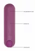 Vibrátor USB-töltéses, 10 fokozat, vízálló 7,7 cm lila