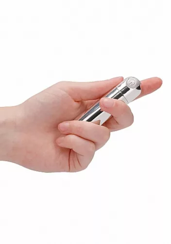 Vibrátor Rezgő, USB-töltés, Vízálló 7,7 cm ezüst