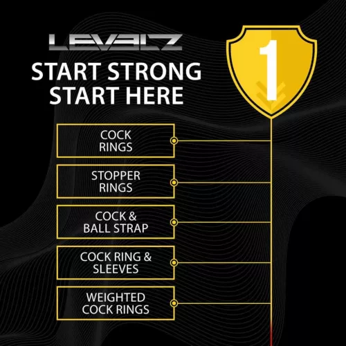 Levelz Péniszgyűrű Kettős nyomás és stabil tartás M fekete
