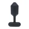 Hexagonal L vibrációs szilikon anál dildó fekete