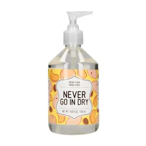 Never Go In Dry vízbázisú anál síkosító 500 ml