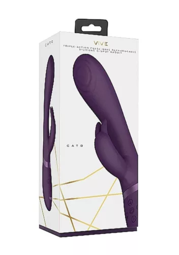 Cato Vibrátor G-pont stimuláló, 10 mód, USB-töltés, vízálló 11 cm lila