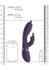 Nilo Vibrátor G-pont stimuláló, forgó, 10 mód, vízálló lila 22 cm