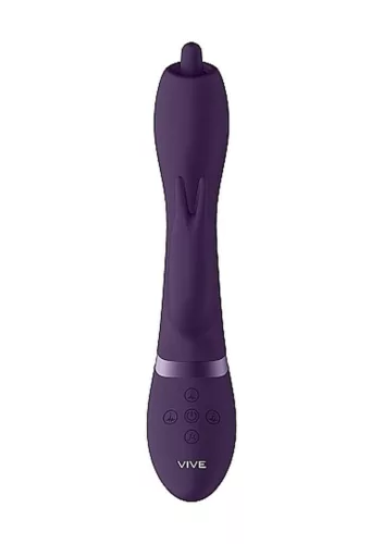 Nilo Vibrátor G-pont stimuláló, forgó, 10 mód, vízálló lila 22 cm